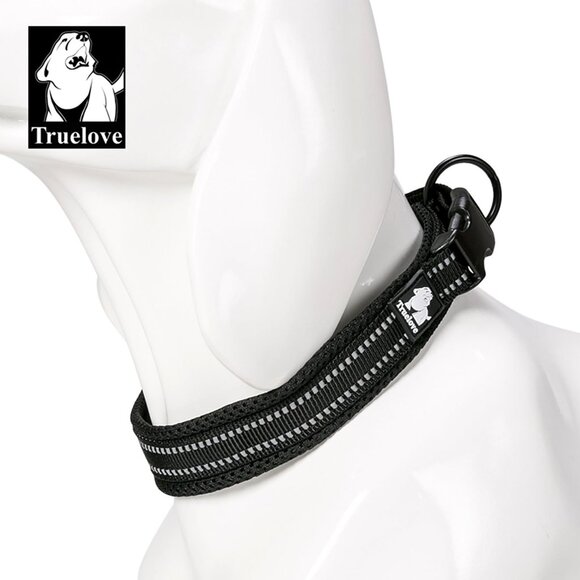 Truelove Dog Collar Reflective Premium Duraflex Buckle,High Grade Nylon Webbing - Picture 2 of 4